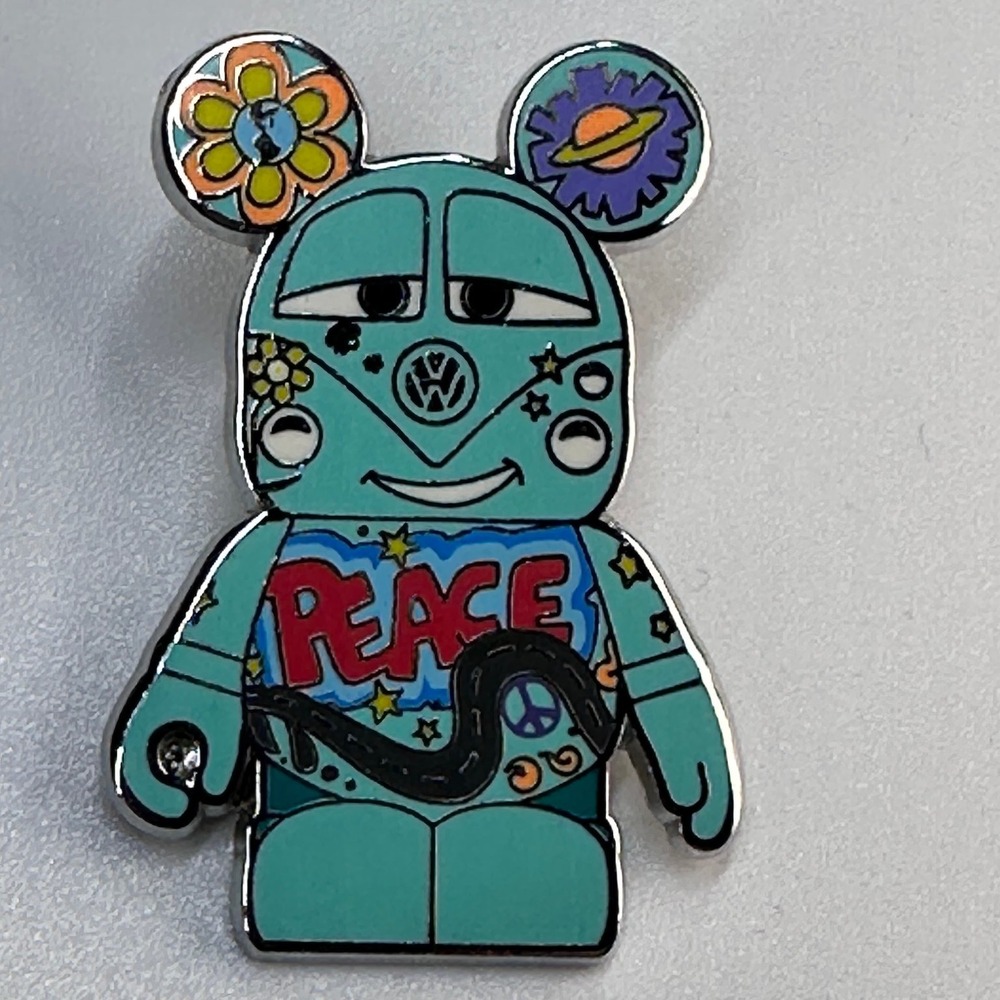 DISNEY PIXAR CARS FILLMORE VINYLMATION VW LOVE PEACE BUS COLABORATION Pin 2013